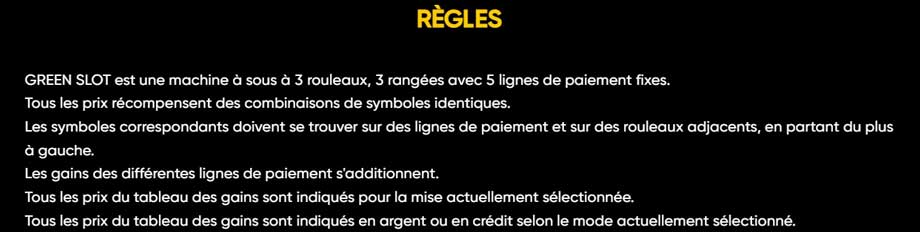 Règles du jeu