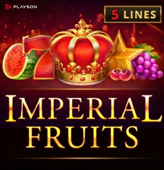 Игровой автомат Imperial Fruits 5 Lines от провайдера онлайн-игр для интернет-казино - студии Playson Imperial Fruits 5 Lines - cлот для онлайн-казино от провайдера игровых автоматов Playson